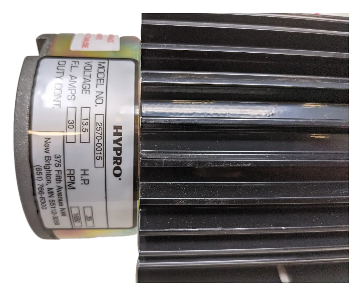 12 VDC Electric Roller Pump Max 6.8 GPM at 60 PSI