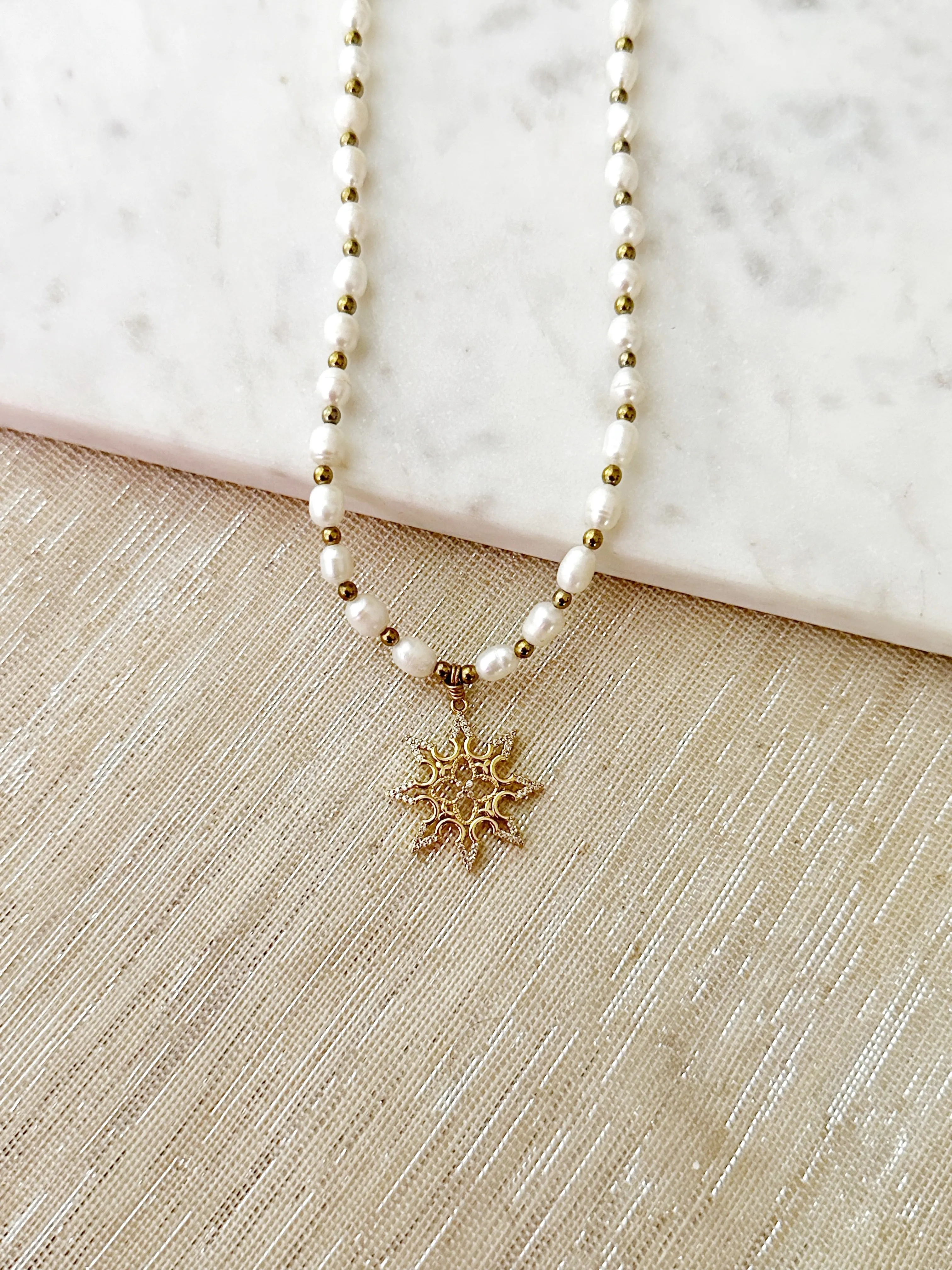 8390JN -  Zaria Pearl Necklace