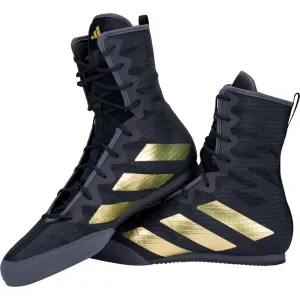 Adidas Box Hog 4 Boxing Boots Black/ Gold