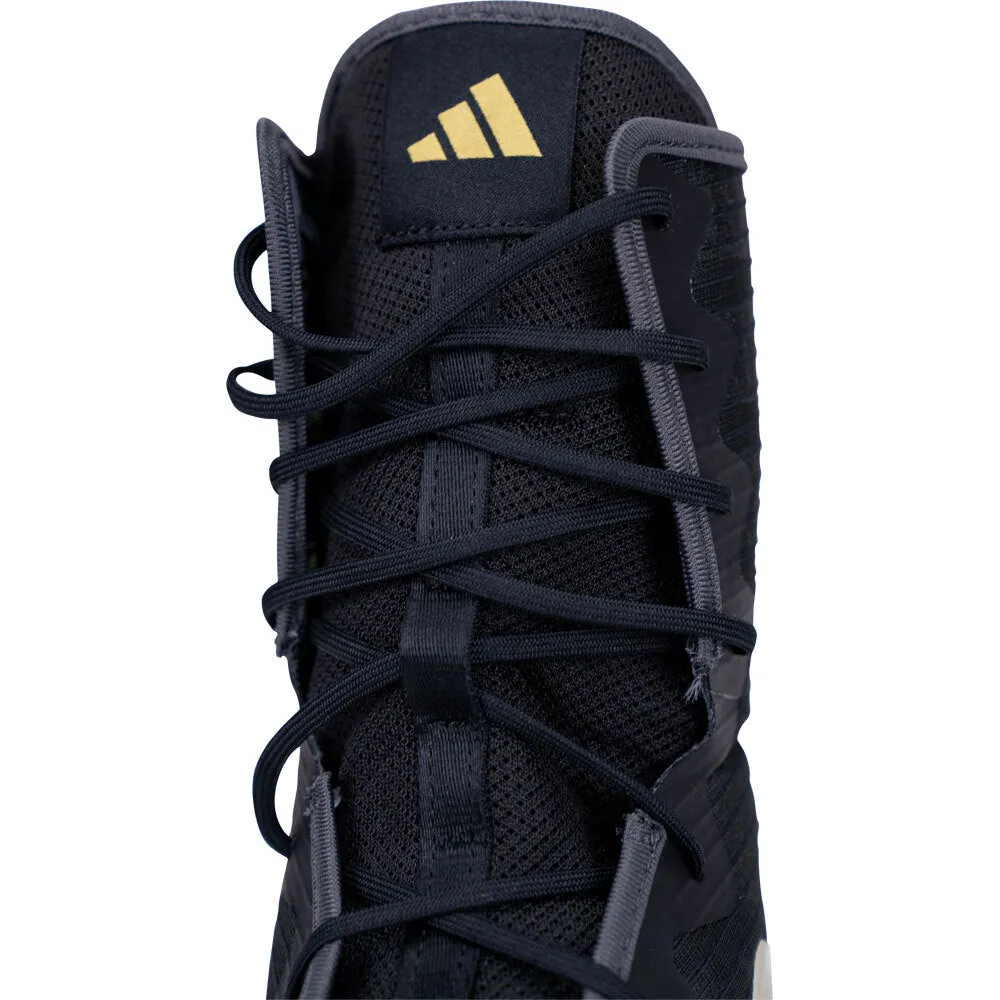 Adidas Box Hog 4 Boxing Boots Black/ Gold