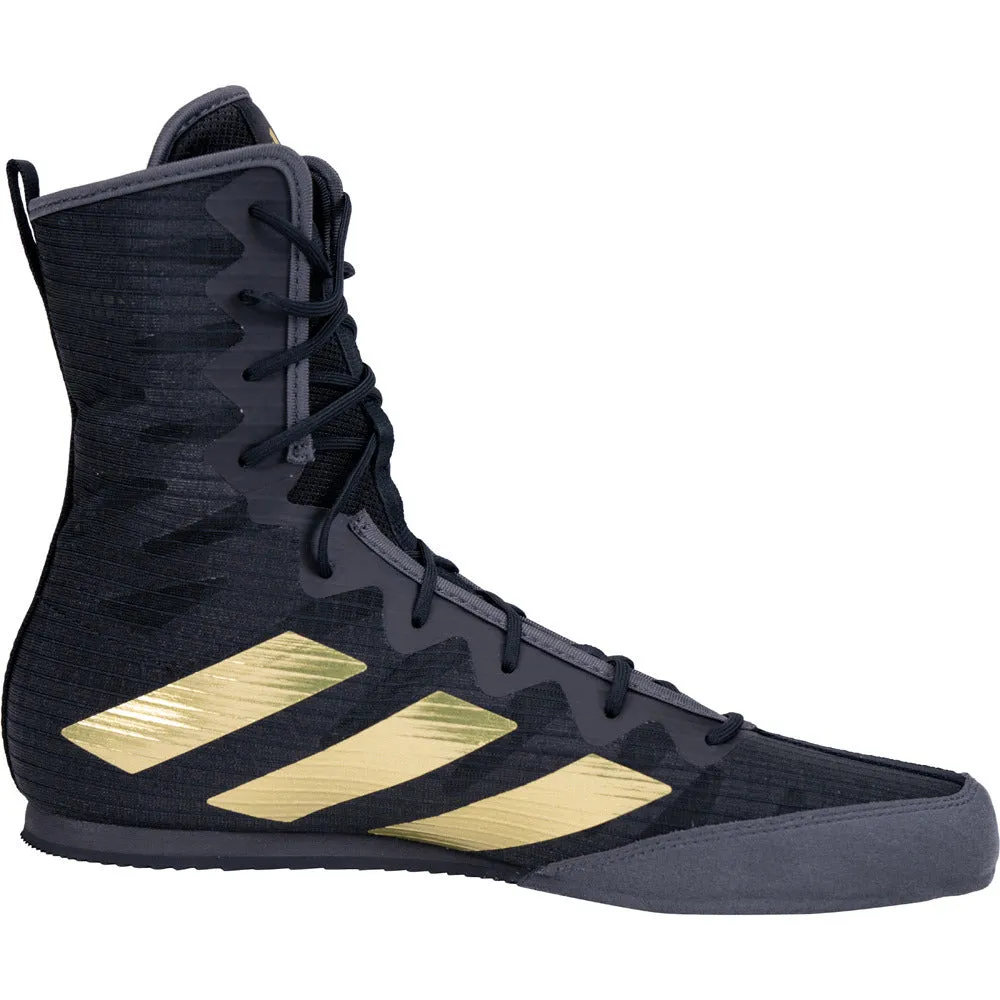 Adidas Box Hog 4 Boxing Boots Black/ Gold