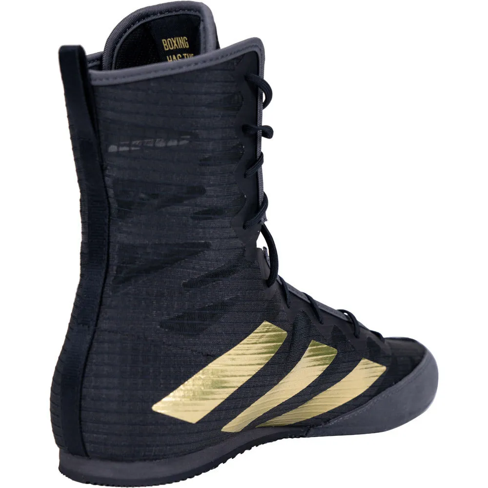 Adidas Box Hog 4 Boxing Boots Black/ Gold