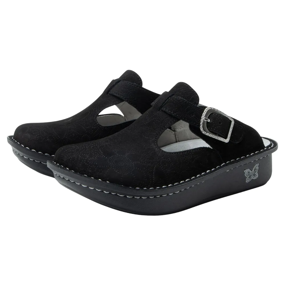 Alegria Classic La Dee Dottie Black Clog (Women's)