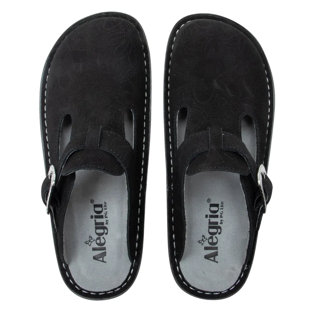 Alegria Classic La Dee Dottie Black Clog (Women's)
