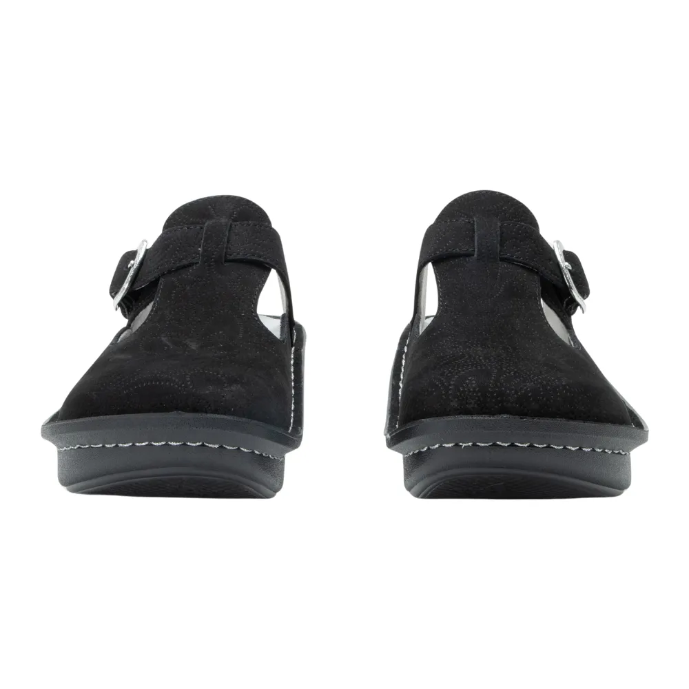Alegria Classic La Dee Dottie Black Clog (Women's)