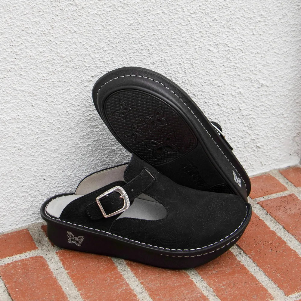 Alegria Classic La Dee Dottie Black Clog (Women's)