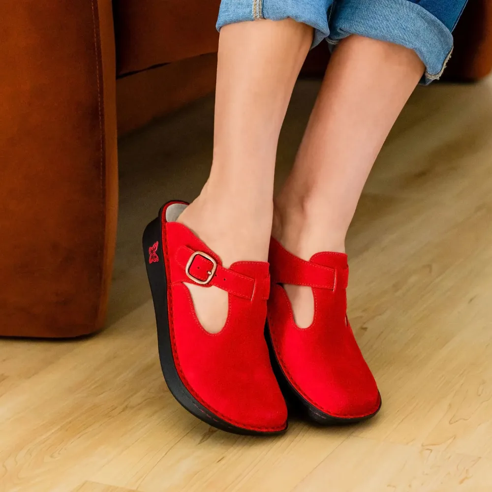 Alegria Classic She's A Firecracker Suede Clog (Women's)