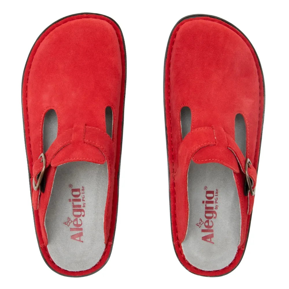 Alegria Classic She's A Firecracker Suede Clog (Women's)