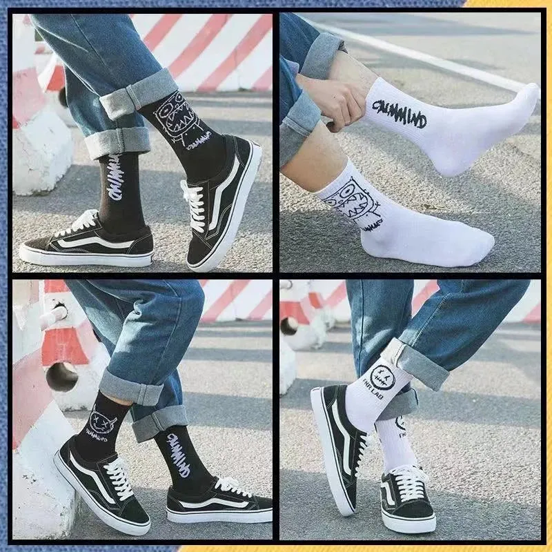 Anime Graffiti Fashion Long Funny Hip Hop Socks