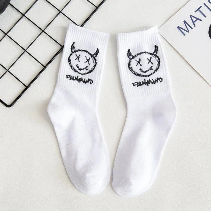 Anime Graffiti Fashion Long Funny Hip Hop Socks