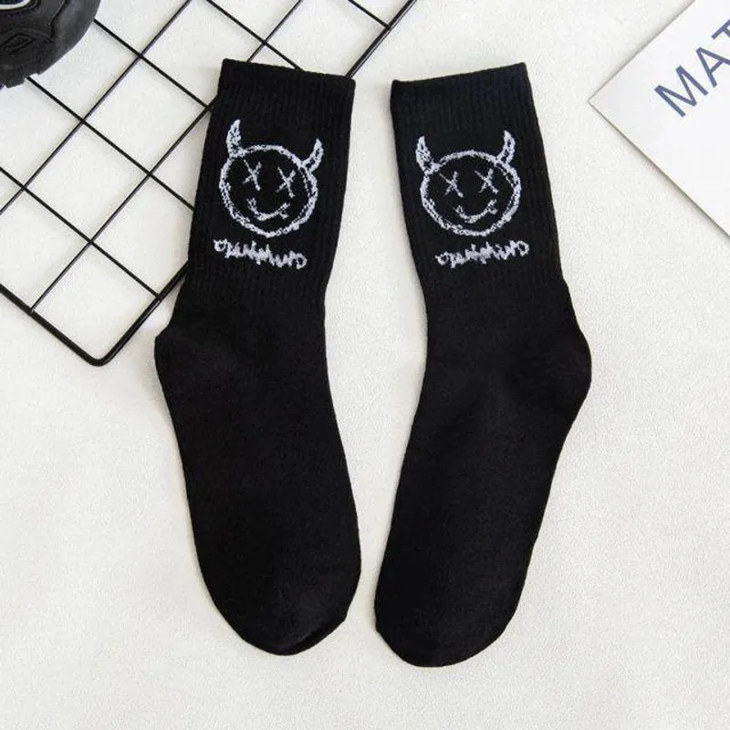 Anime Graffiti Fashion Long Funny Hip Hop Socks