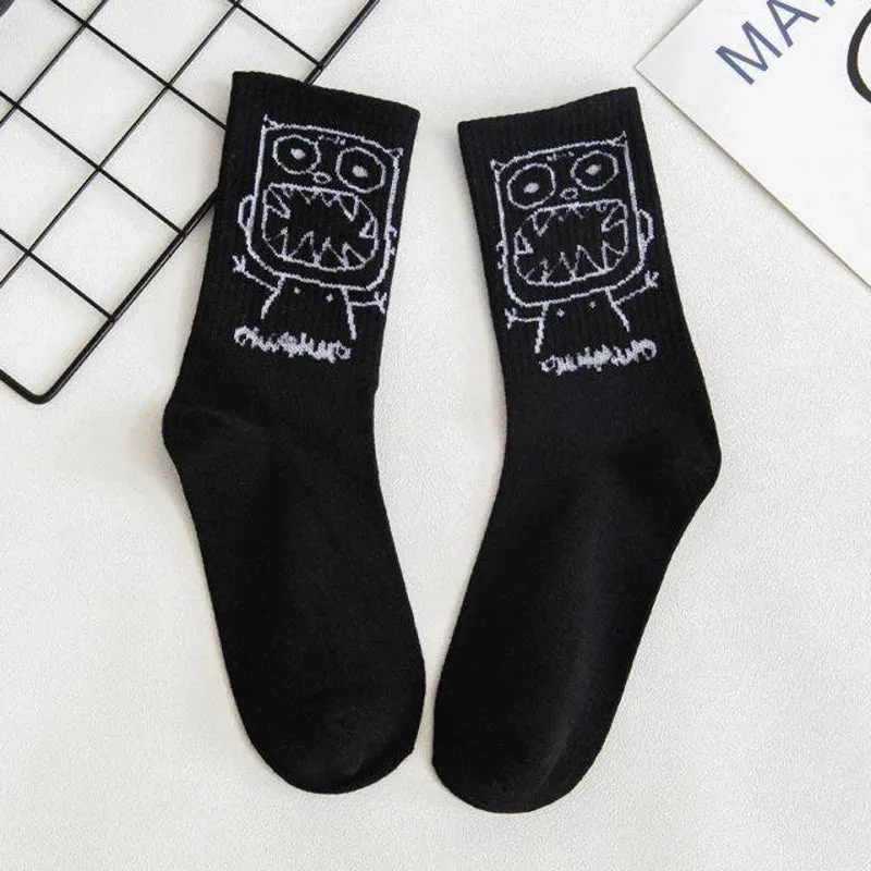 Anime Graffiti Fashion Long Funny Hip Hop Socks