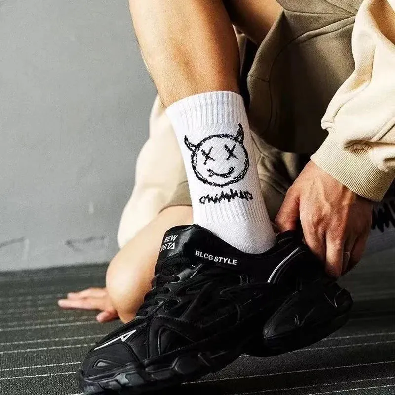 Anime Graffiti Fashion Long Funny Hip Hop Socks