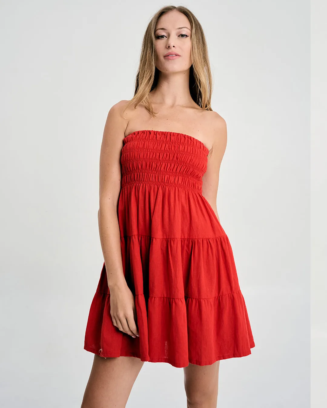 Atlas Ruched Mini Dress