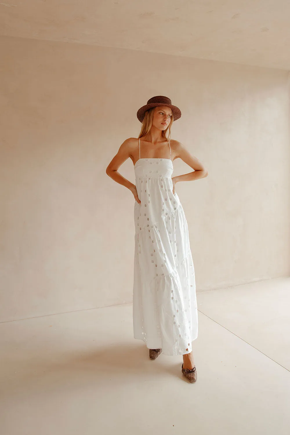 Backless Giselle Dress - Cutwork