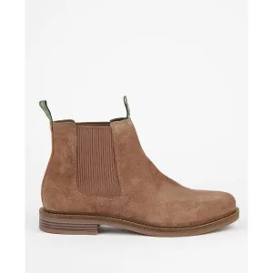 Barbour FARSLEY Mens Leather Chelsea Boots Stone