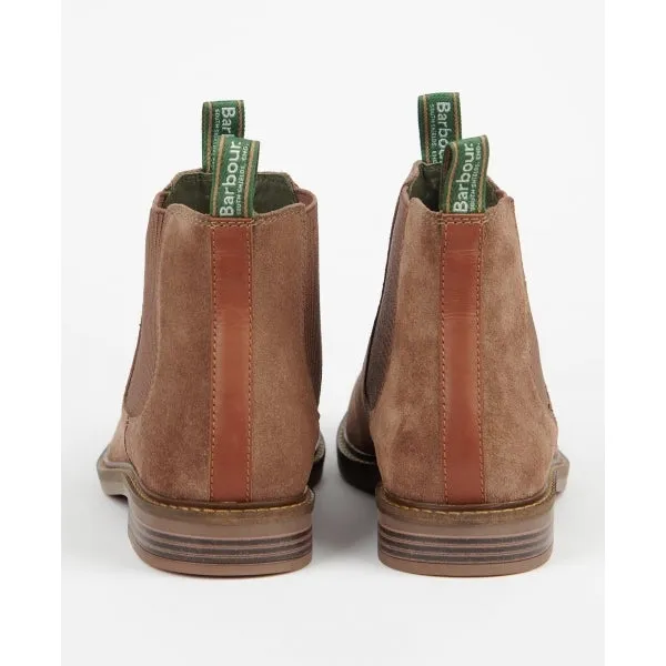Barbour FARSLEY Mens Leather Chelsea Boots Stone