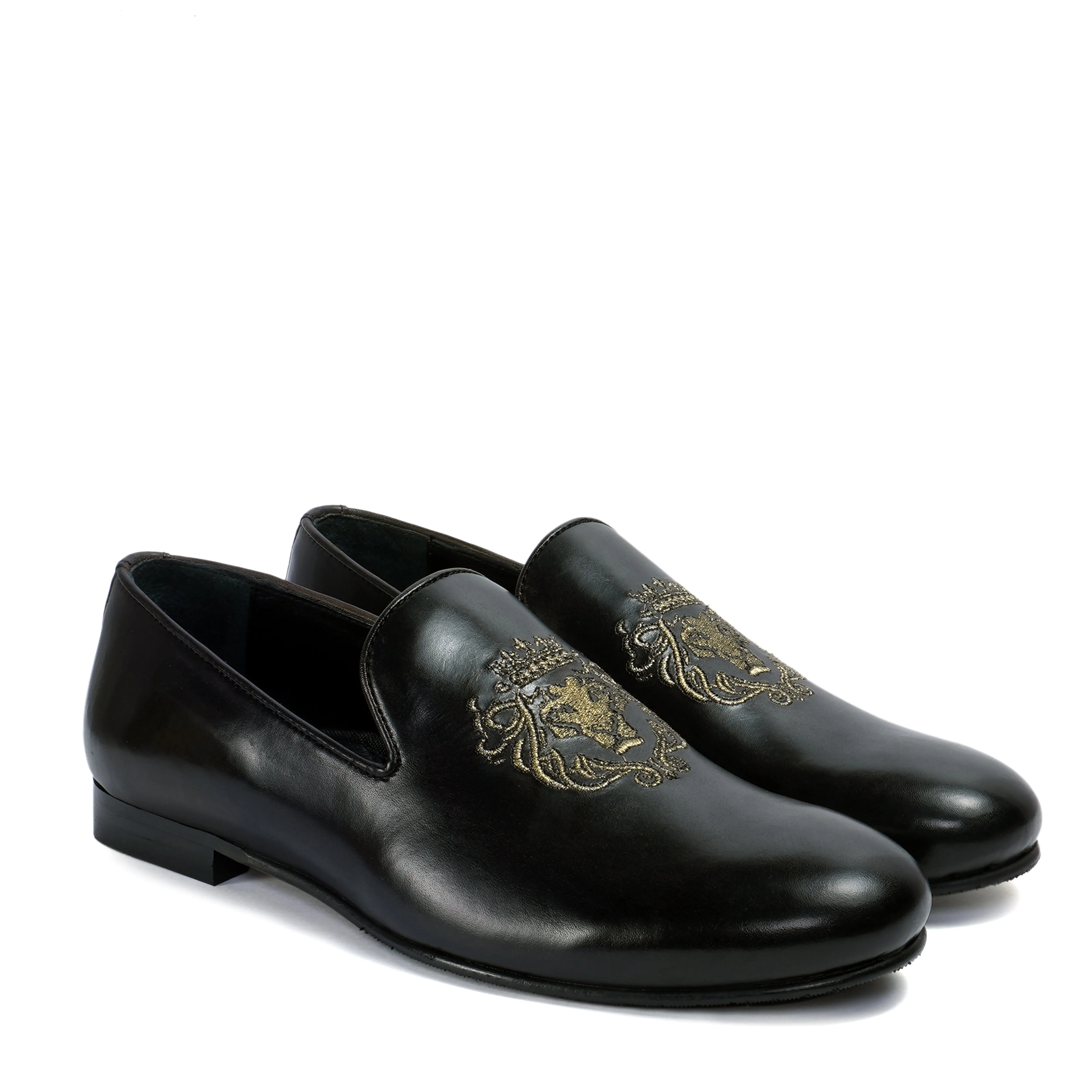 Black Genuine Leather Slip-On By Brune & Bareskin