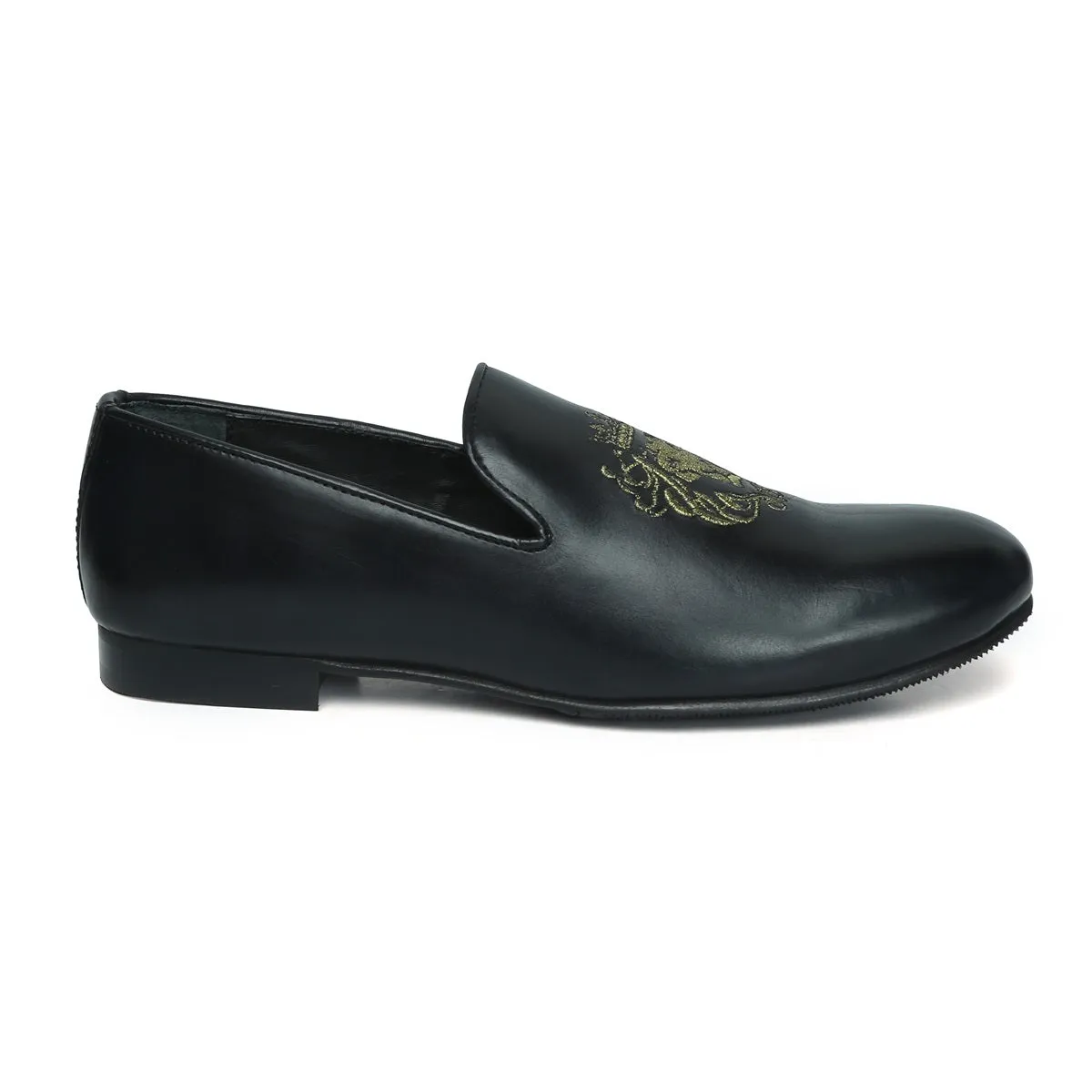 Black Genuine Leather Slip-On By Brune & Bareskin
