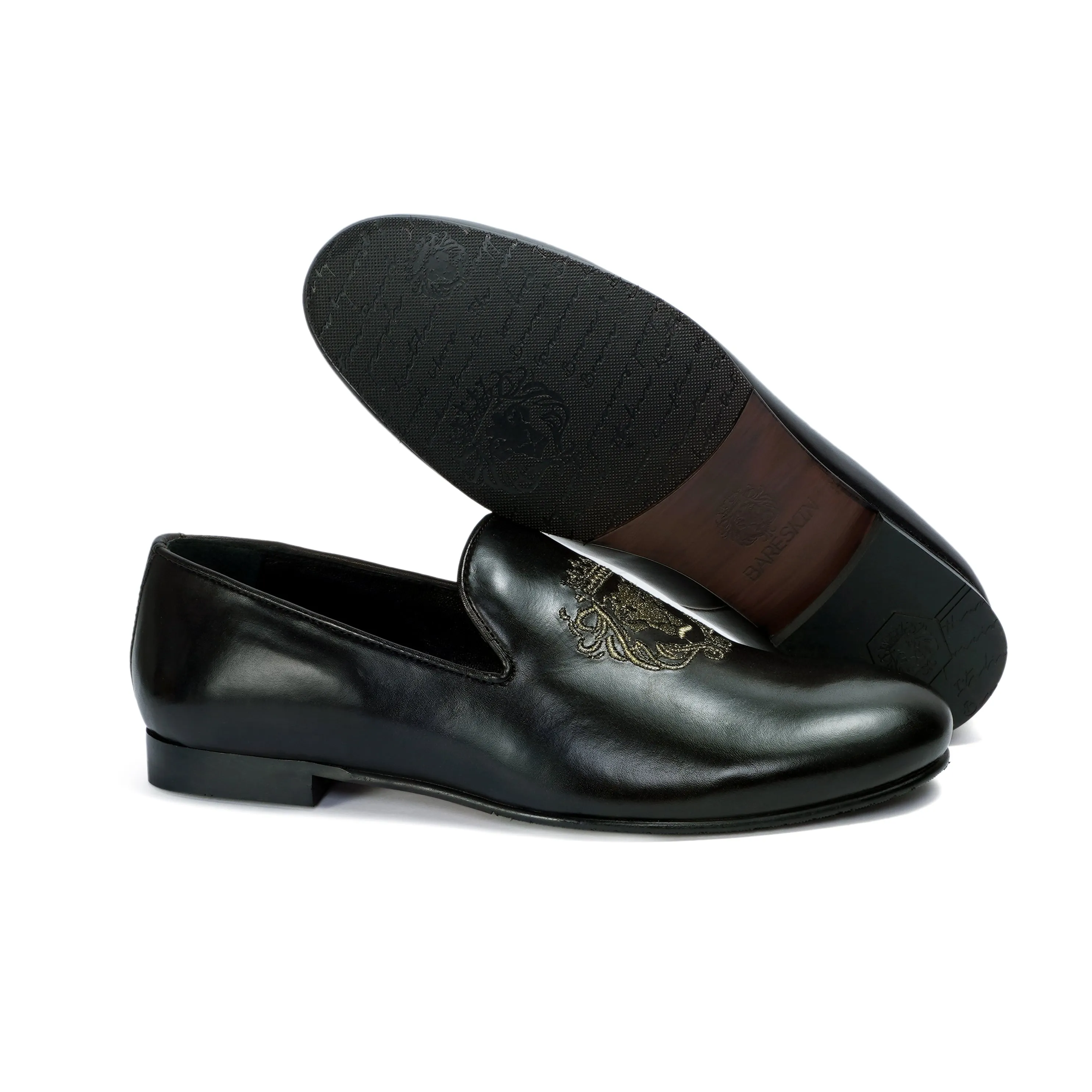 Black Genuine Leather Slip-On By Brune & Bareskin