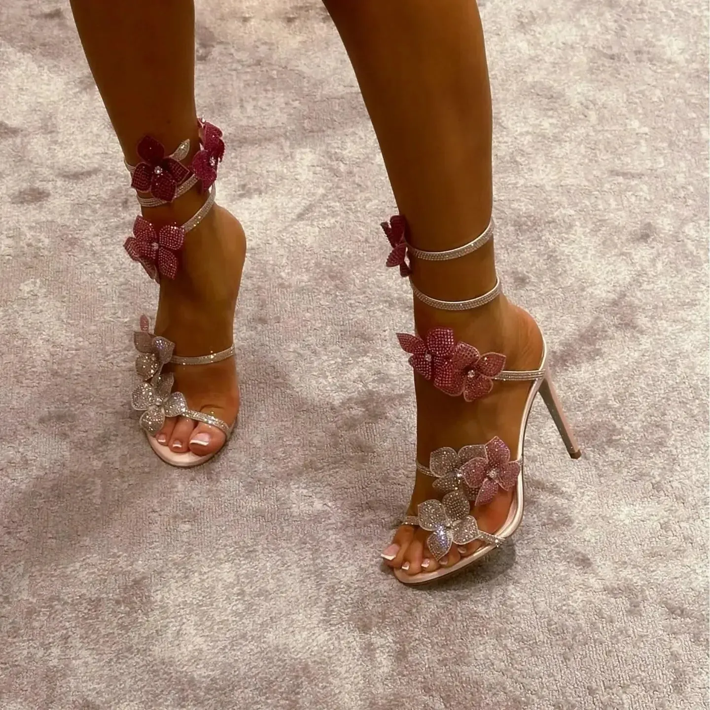 Blossom Wraparound Heels
