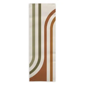 Bold Curvature Stripes I Yoga Towel