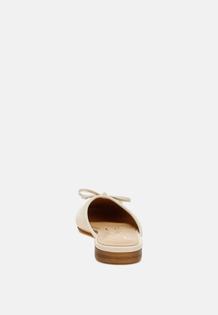 Bow Slip-On Flat Mules By RAG
