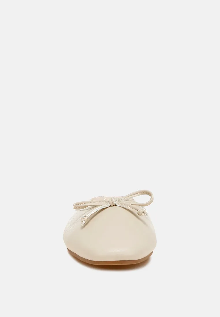 Bow Slip-On Flat Mules By RAG
