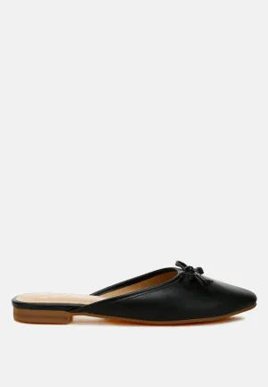 Bow Slip-On Flat Mules By RAG