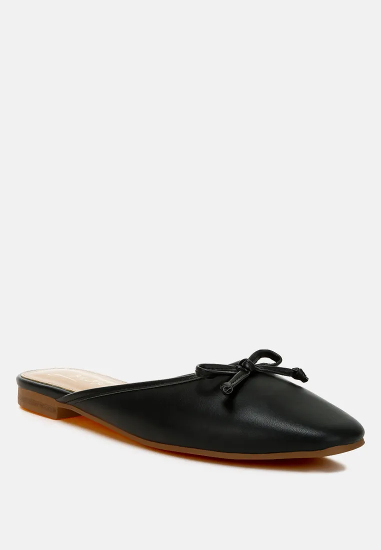 Bow Slip-On Flat Mules By RAG