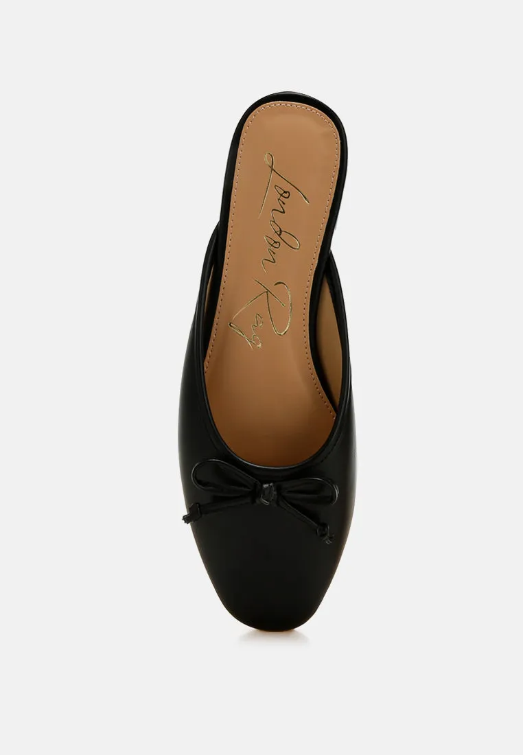Bow Slip-On Flat Mules By RAG