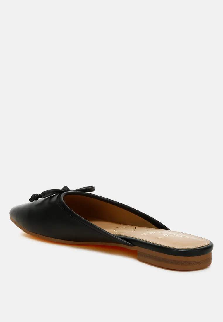 Bow Slip-On Flat Mules By RAG