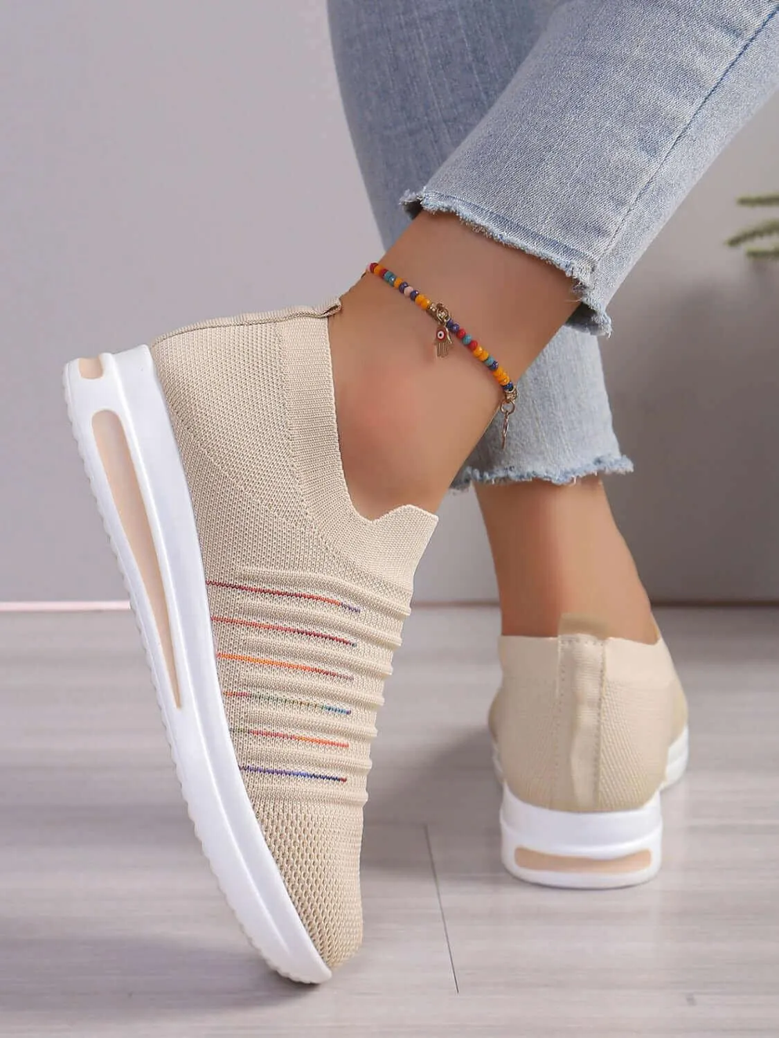 Breathable Mesh Wedge Sneakers – Lightweight Comfort