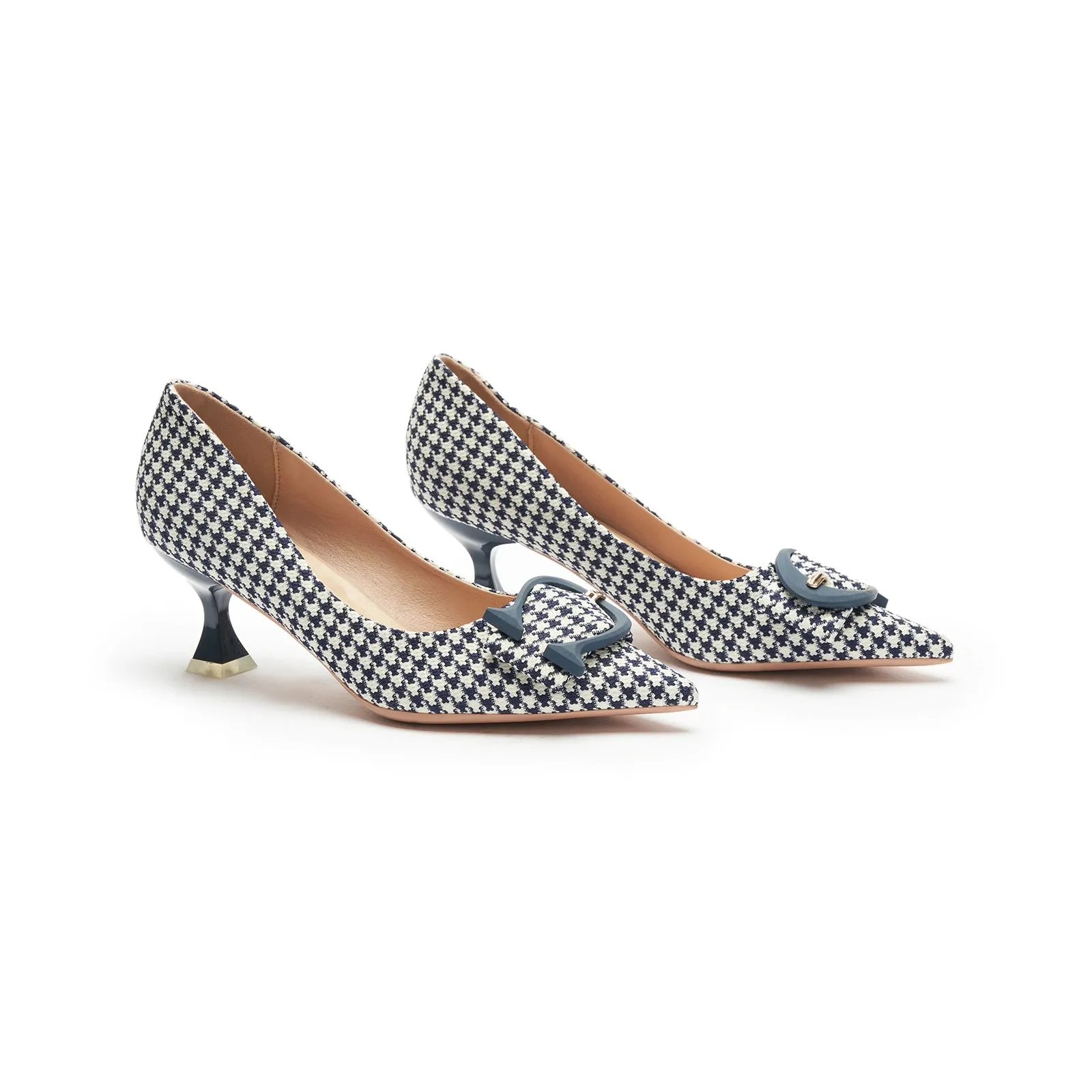 C Buckle Pointed Toe Pumps (Olivia)