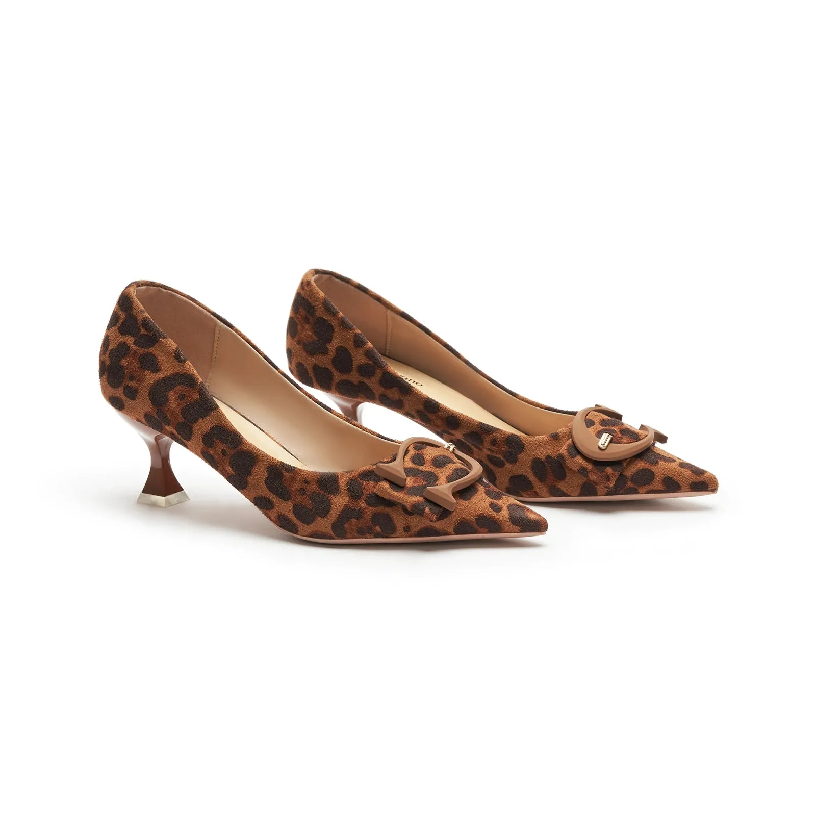 C Buckle Pointed Toe Pumps (Olivia)