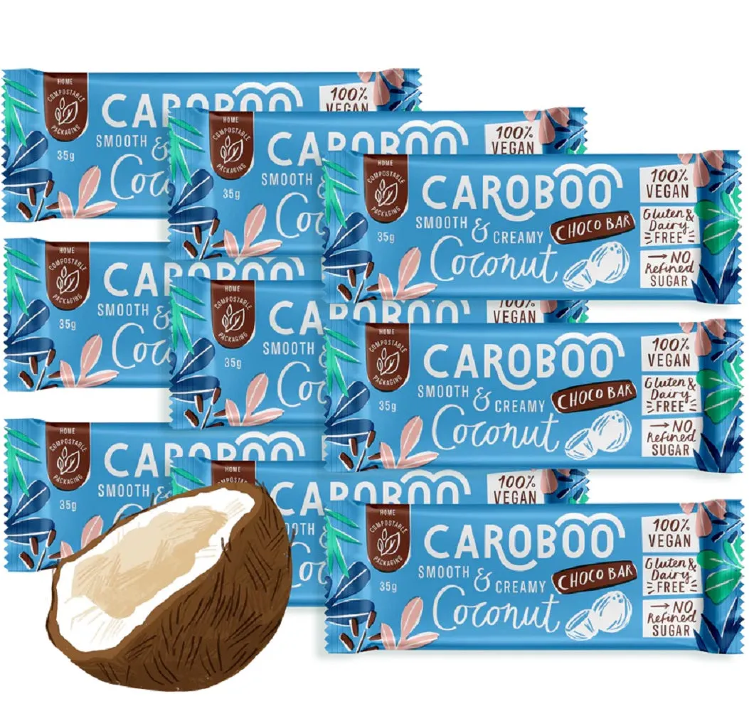 Caroboo Choco Bar - Smooth & Creamy Coconut