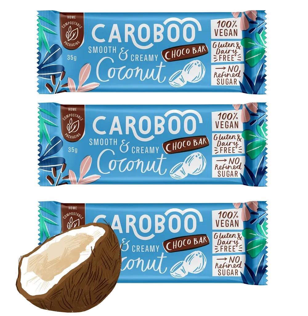 Caroboo Choco Bar - Smooth & Creamy Coconut