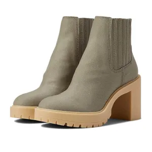 Caster Sage Suede Heeled Boots