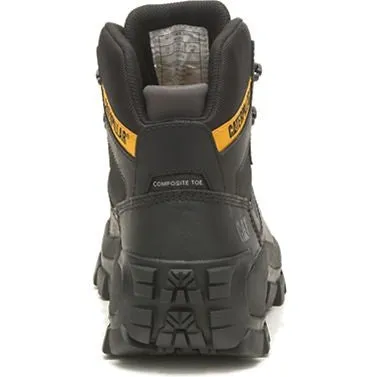 CAT Men's Invader Composite Toe Waterproof Hiker Work Boot -Black- P91542