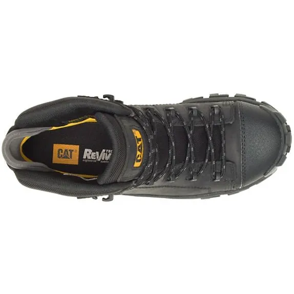 CAT Men's Invader Composite Toe Waterproof Hiker Work Boot -Black- P91542