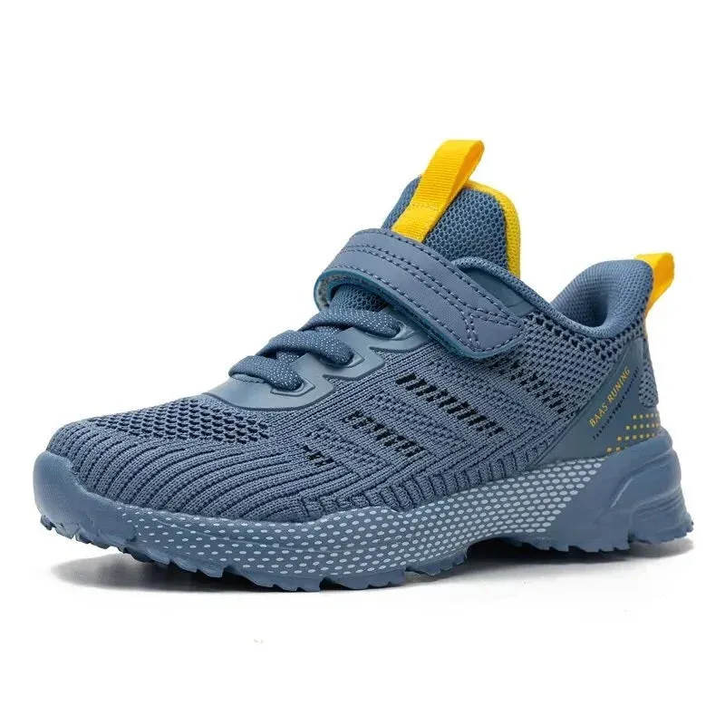 Children Sport Shoes Lightweight Running Shoes Boys Kids Summer Breathable Casual Sneakers Hookloop