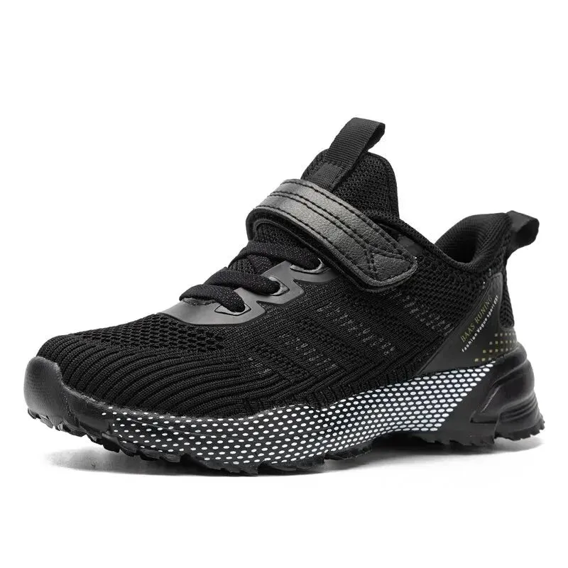 Children Sport Shoes Lightweight Running Shoes Boys Kids Summer Breathable Casual Sneakers Hookloop