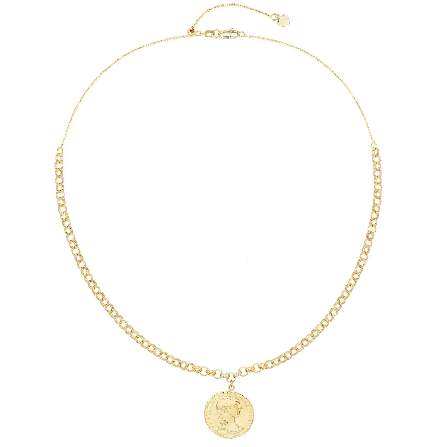Coin Adjustable Necklace 14K