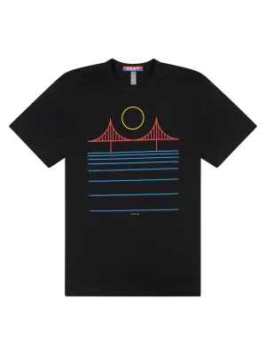 CULK MINIMAL BRIDGE COLOR TEE BLACK
