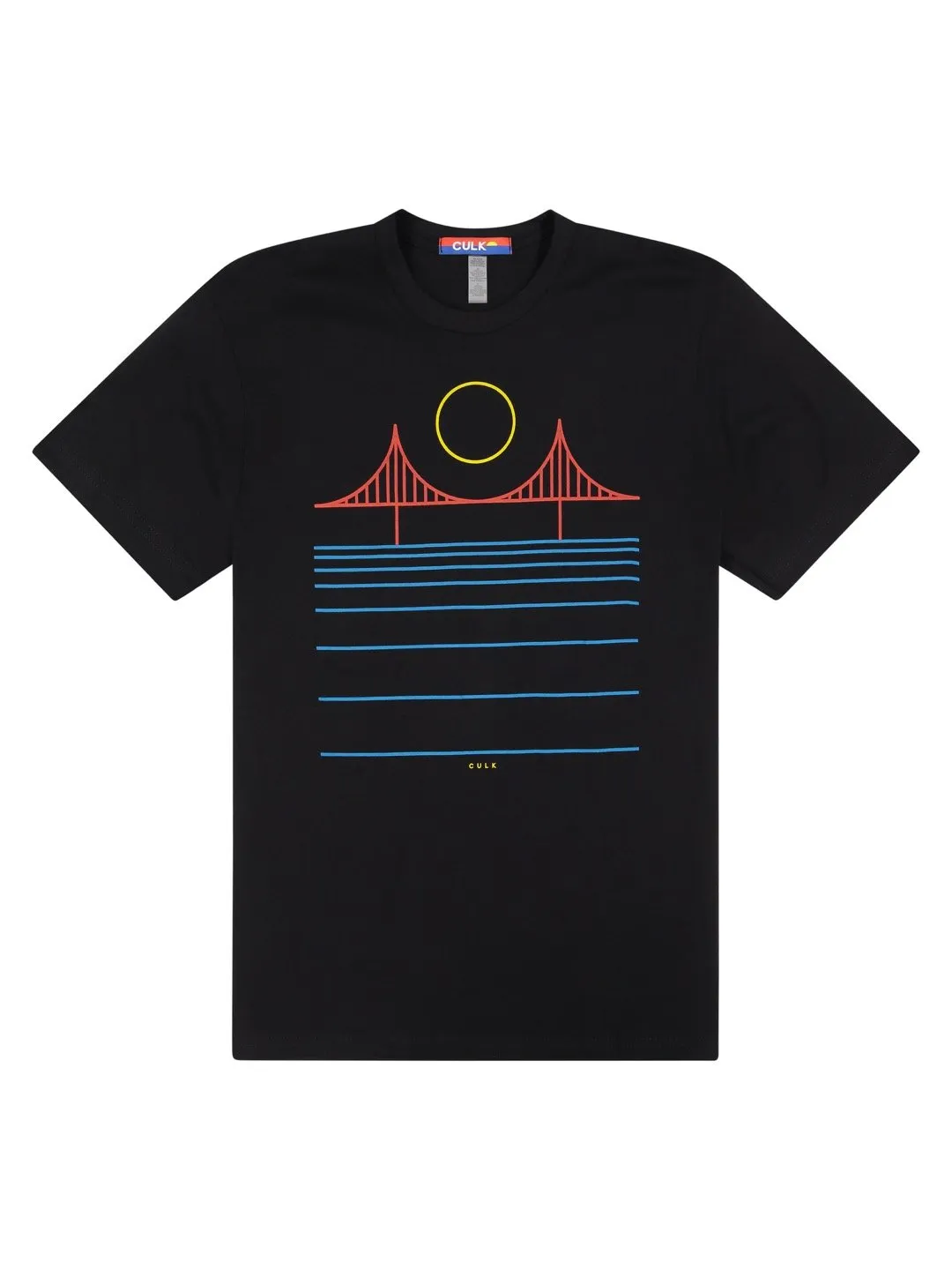 CULK MINIMAL BRIDGE COLOR TEE BLACK