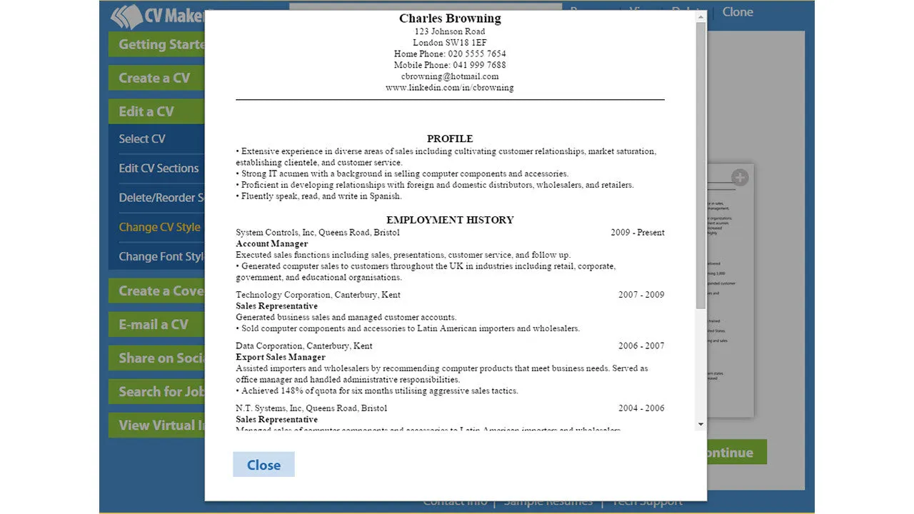 CV Maker for Windows (PC)