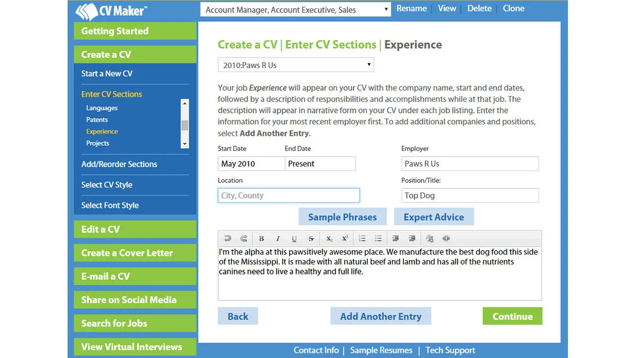 CV Maker for Windows (PC)