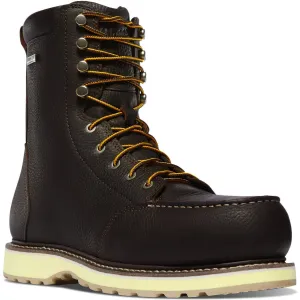 Danner Men's Cedar River 8" Alloy Toe Waterproof Slip Resistant Work Boot -Brown- 14306