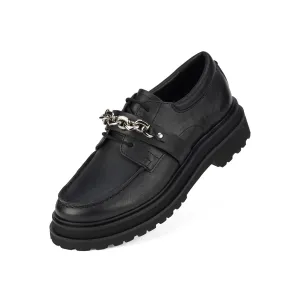 Derby Step Moccasin Black
