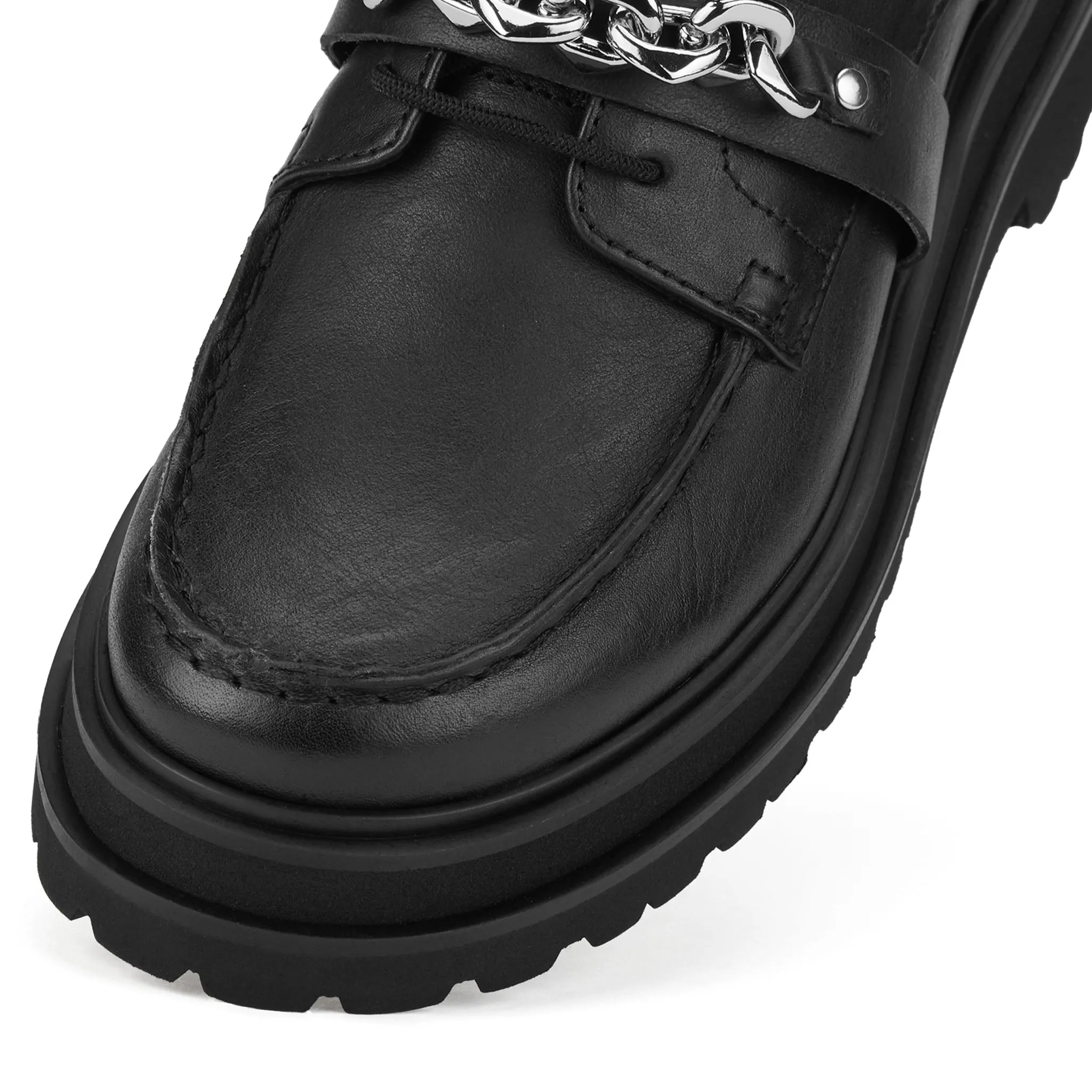 Derby Step Moccasin Black